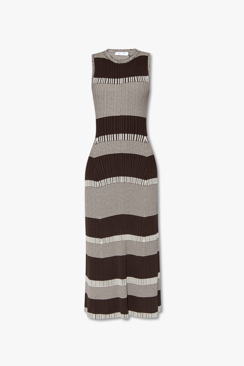 Brown Ribbed sleeveless dress Proenza Schouler White Label Vitkac GB